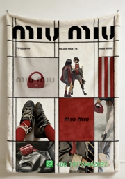 Miumiu Throw Blankets